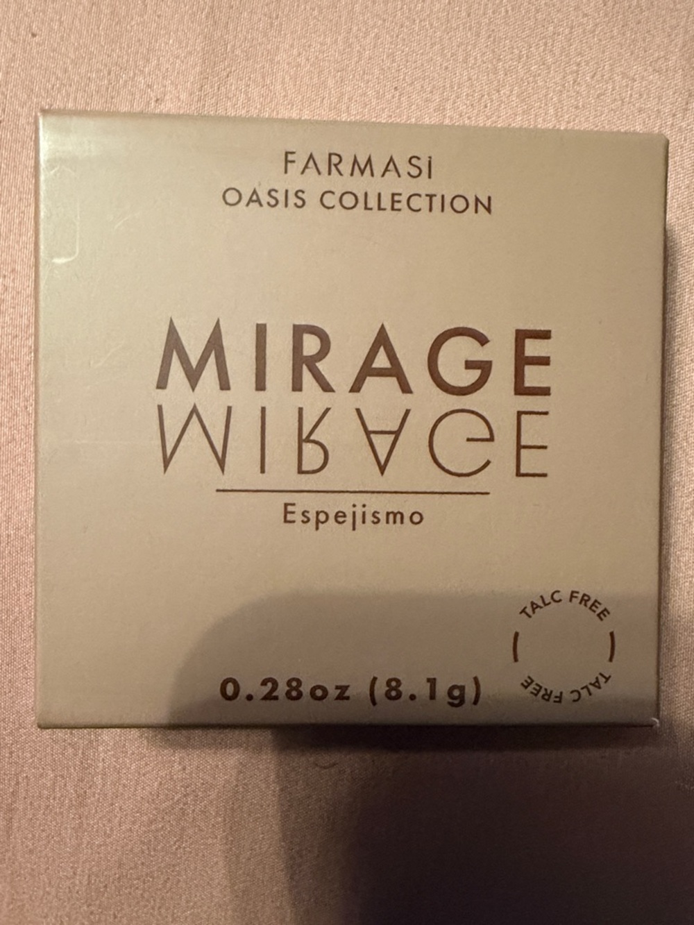 Farmasi Mirage Oasis Collection Compact - Metallic Brown on Beige